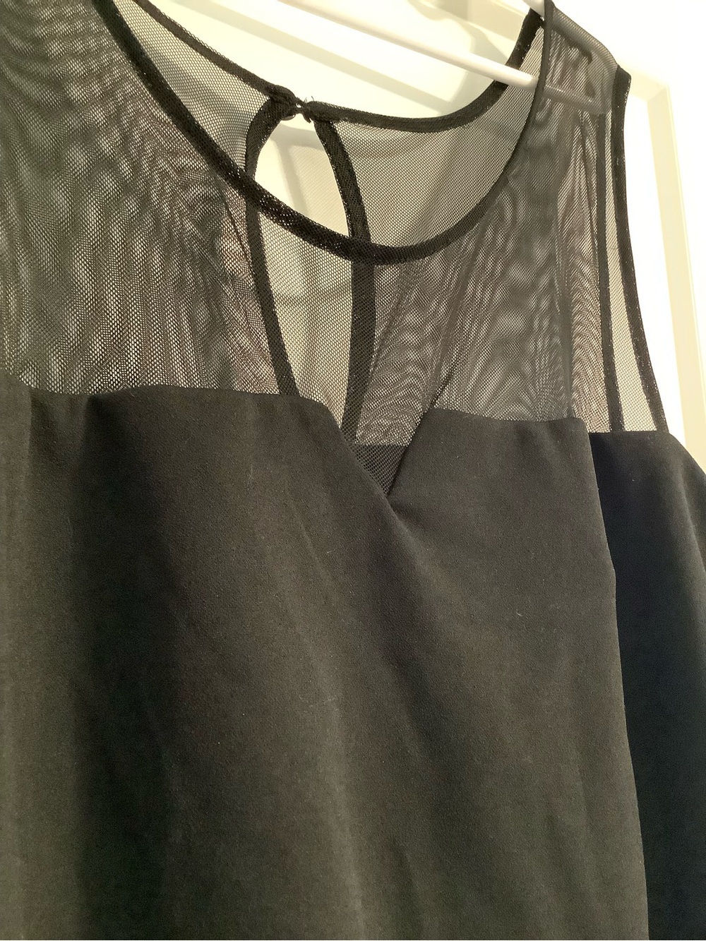 Enfocus Studio Black Sleeveless Mesh-Trim Jumpsuit - Picture 2 of 5